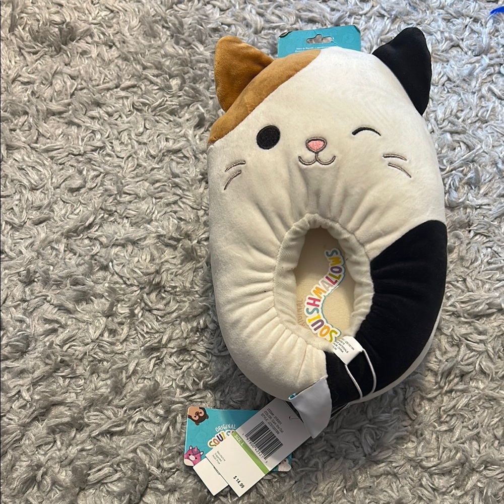 Squish-mallows Cat Plush Pillow Slippers